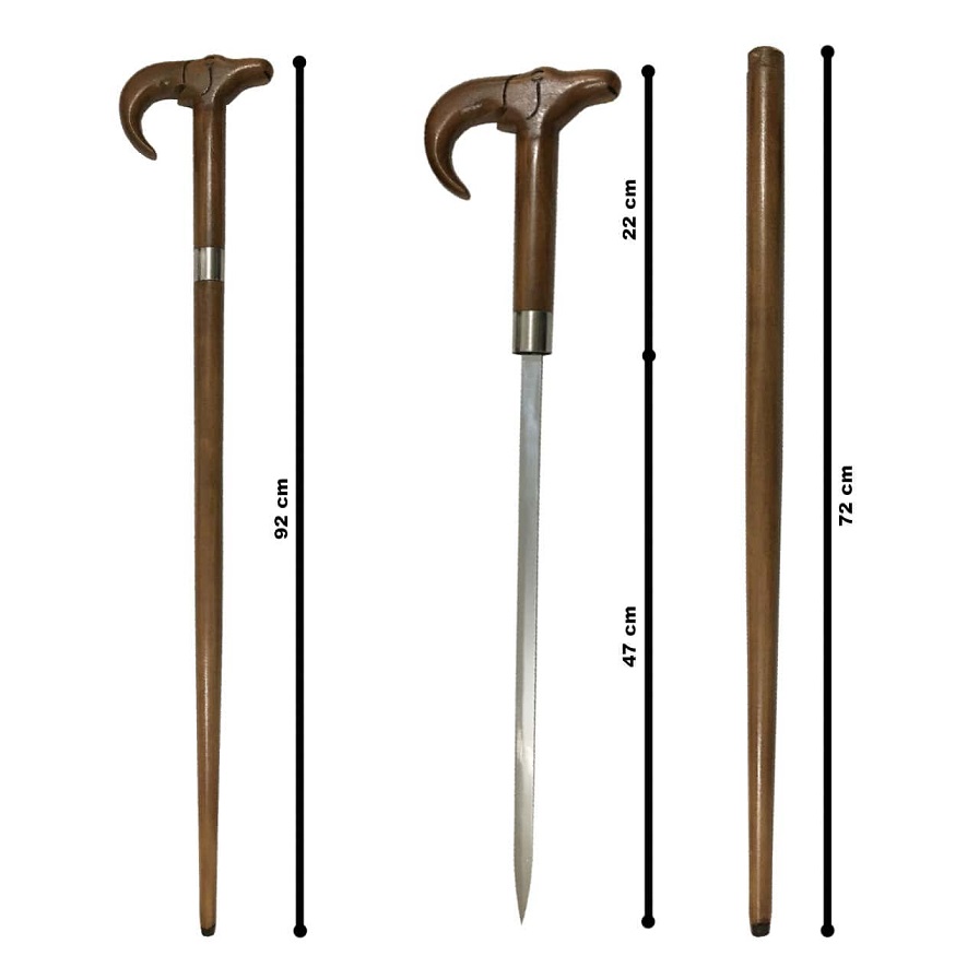 عصا شمشیری مخفی طرح بزکوهی