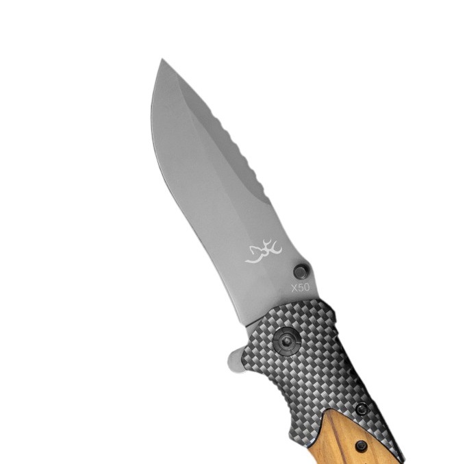 چاقو برونینگ دسته چوبی