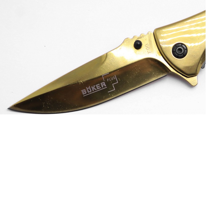 چاقو تاشو بوکر طلایی