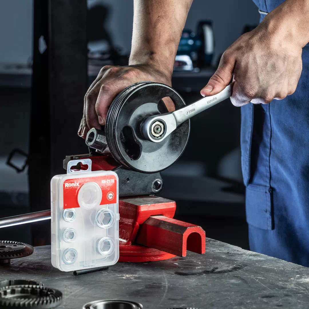 ست سری آچار جغجغه دسته ثابت رونیکس 2170