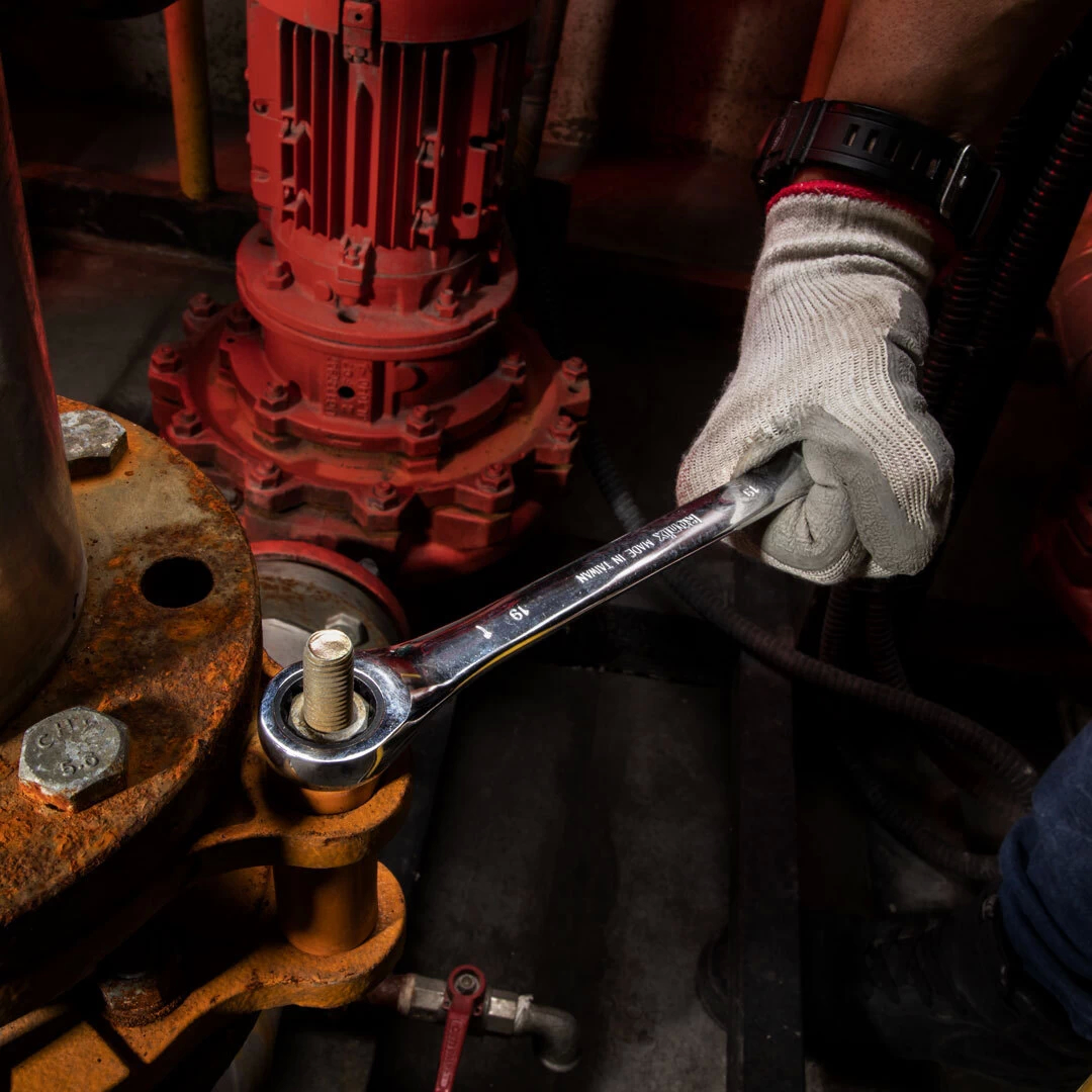 آچار یک سر جغجغه یک سر تخت سایز ۱۹