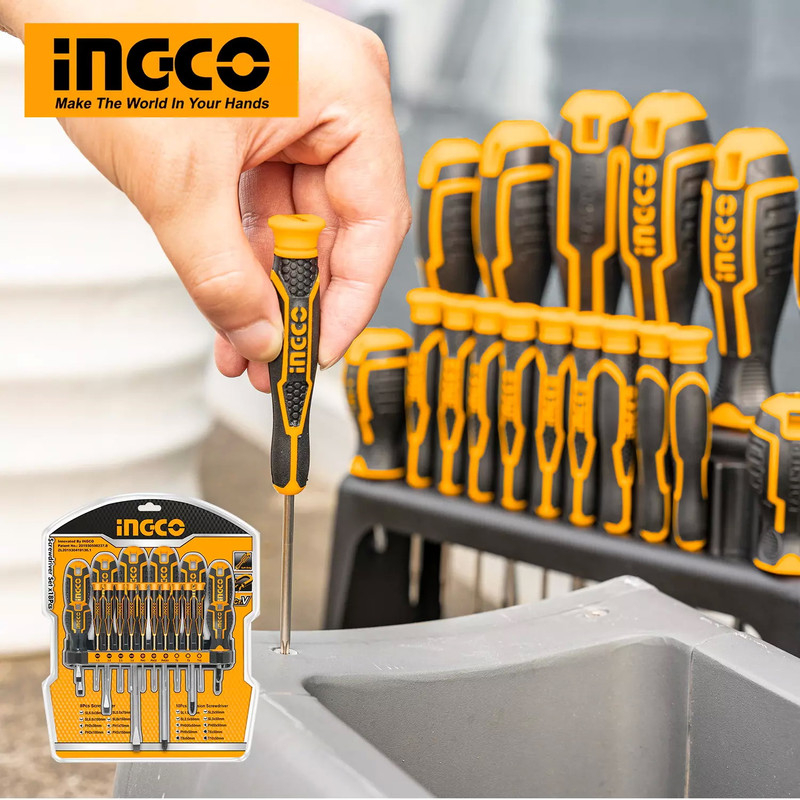 قیمت و خرید پیچ گوشتی اینکو مدل HKSD-1828 بسته 18 عددی