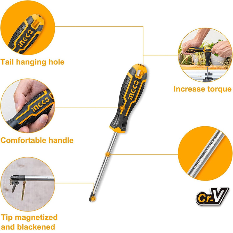 قیمت و خرید پیچ گوشتی اینکو مدل HKSD-1828 بسته 18 عددی